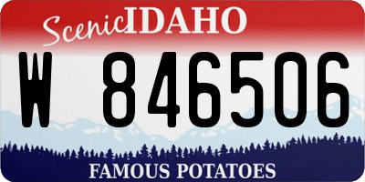 ID license plate W846506