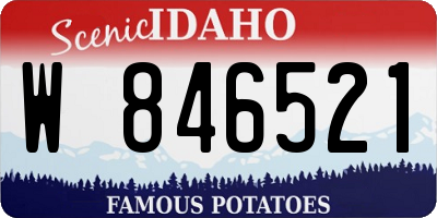 ID license plate W846521
