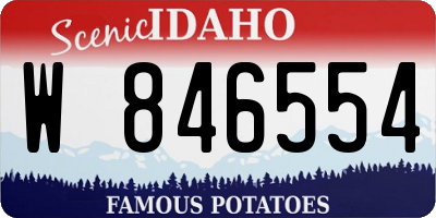 ID license plate W846554