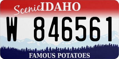 ID license plate W846561