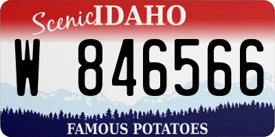 ID license plate W846566