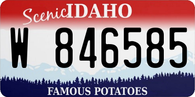 ID license plate W846585
