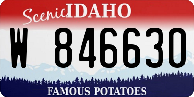 ID license plate W846630