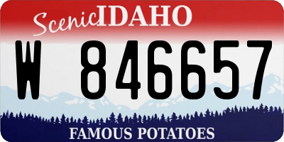 ID license plate W846657