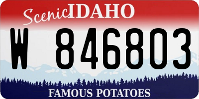 ID license plate W846803