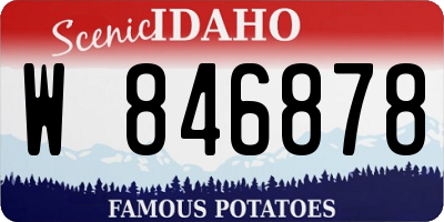 ID license plate W846878