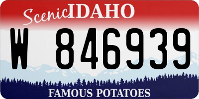 ID license plate W846939