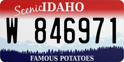 ID license plate W846971