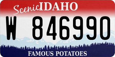 ID license plate W846990