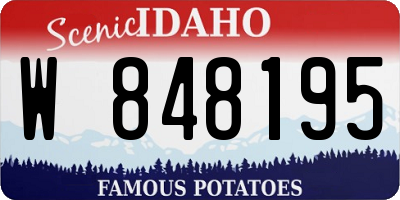 ID license plate W848195