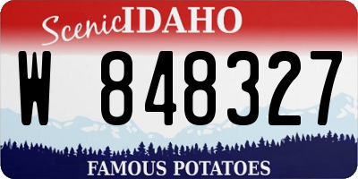 ID license plate W848327