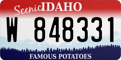 ID license plate W848331