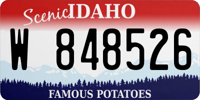 ID license plate W848526