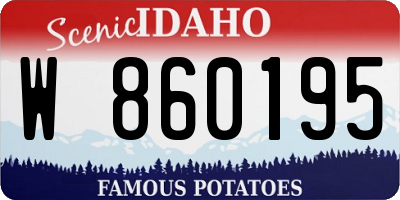 ID license plate W860195