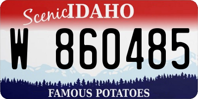 ID license plate W860485
