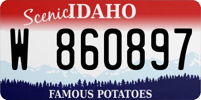 ID license plate W860897