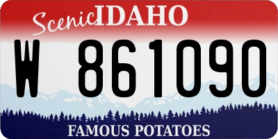 ID license plate W861090