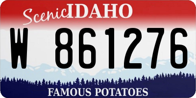 ID license plate W861276