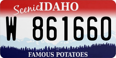 ID license plate W861660