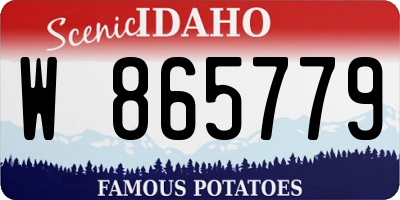 ID license plate W865779