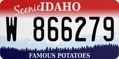 ID license plate W866279