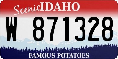 ID license plate W871328