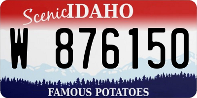 ID license plate W876150