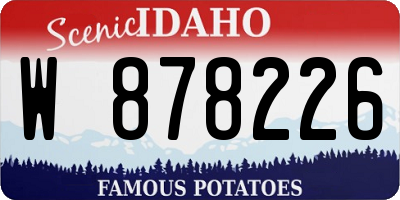 ID license plate W878226