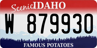 ID license plate W879930