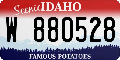 ID license plate W880528