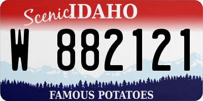 ID license plate W882121