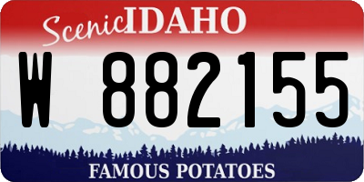 ID license plate W882155
