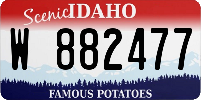 ID license plate W882477