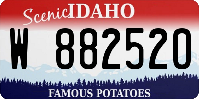 ID license plate W882520