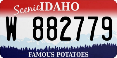 ID license plate W882779