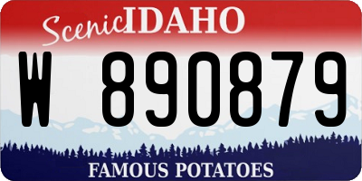 ID license plate W890879