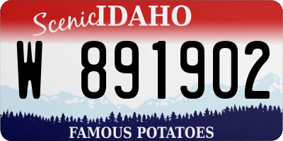 ID license plate W891902