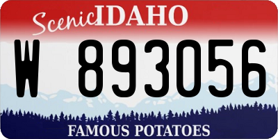 ID license plate W893056