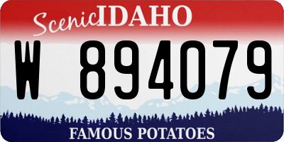 ID license plate W894079