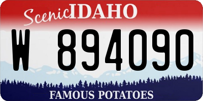 ID license plate W894090