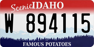 ID license plate W894115