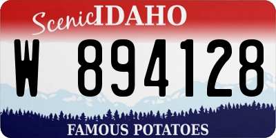 ID license plate W894128