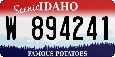 ID license plate W894241