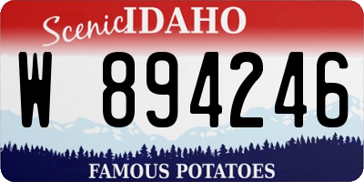 ID license plate W894246