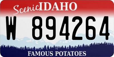 ID license plate W894264