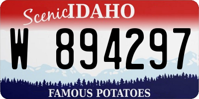 ID license plate W894297