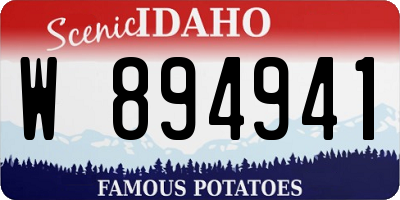 ID license plate W894941