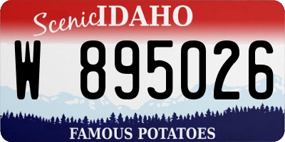 ID license plate W895026