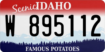 ID license plate W895112