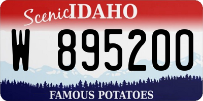 ID license plate W895200